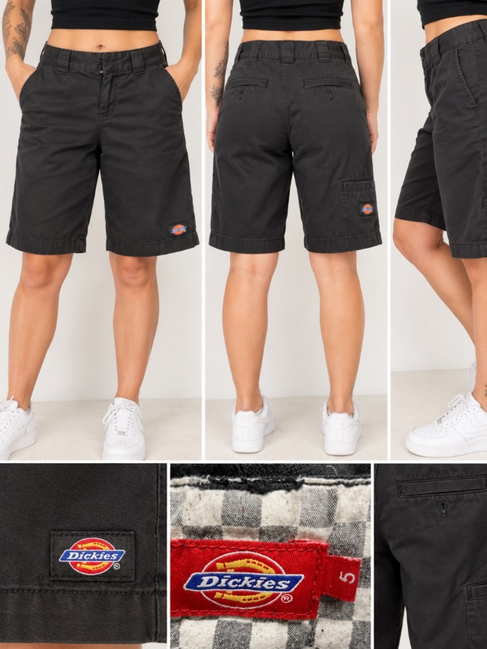 Dickies Black Workwear Utility Shorts | Skater Streetwear